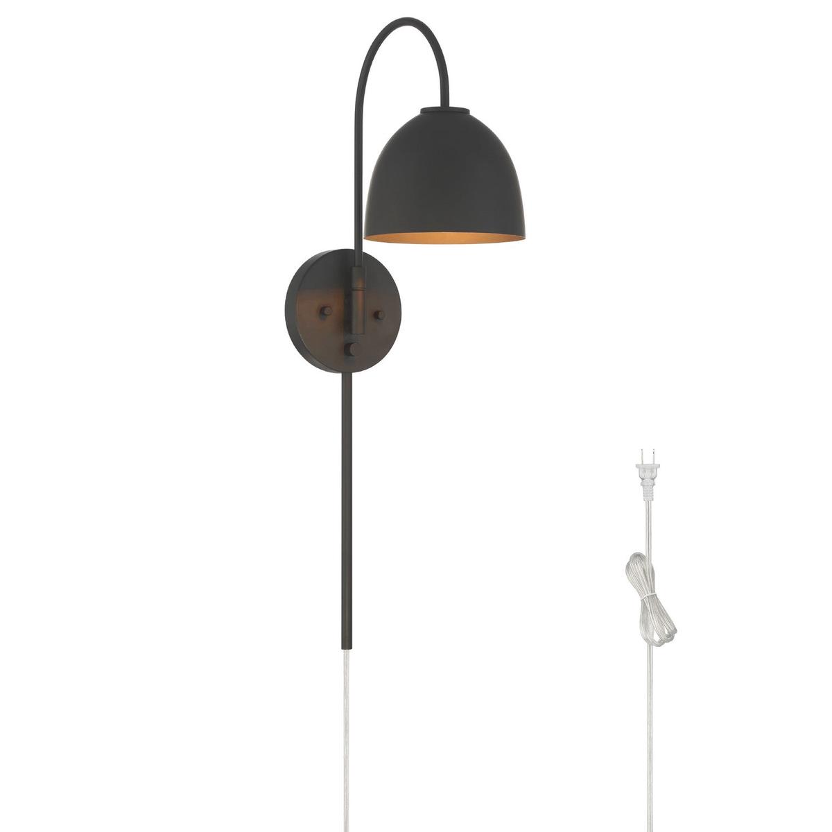 Erling One Light Wall Sconce Matte Black