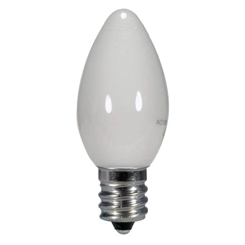 0.5W LED - C7 - White - 2700K - Candelabra base - 120V - Card