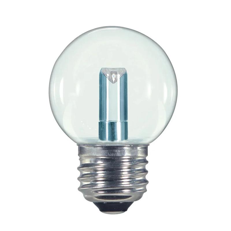 1.4 Watt LED - G16 1/2 - Clear - 2700K - Medium base - 120 Volt - Carded -  12 Pack