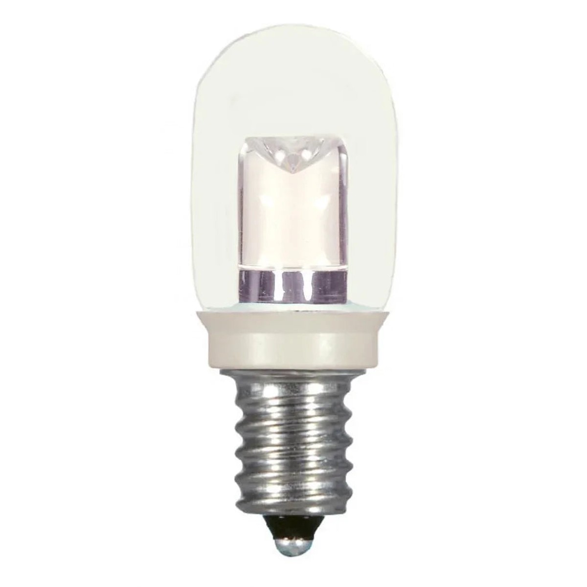 0.8 Watt LED - T6 - Clear - 2700K - Candelabra base - 120 Volt - Carded - 12-Pack