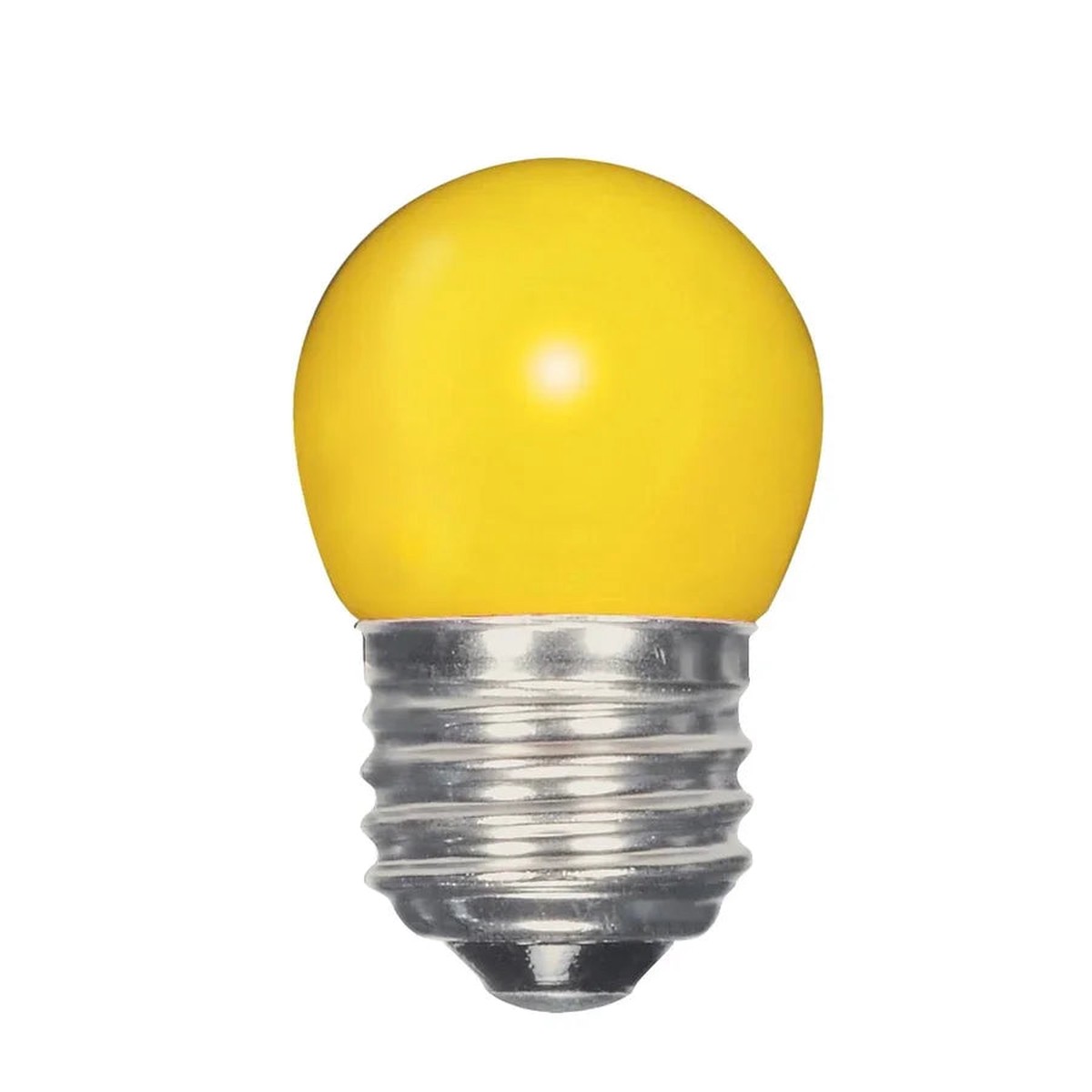 1.2W LED - S11 - Ceramic Yellow - Medium base - 120V - Card
