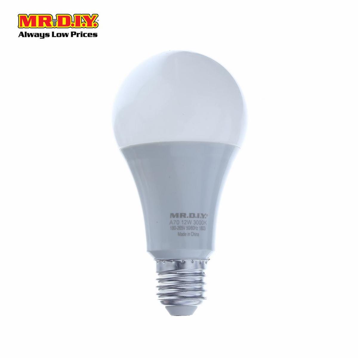 (MrDiy) Led Brilliant Round Shape Bulb Warm White 12W