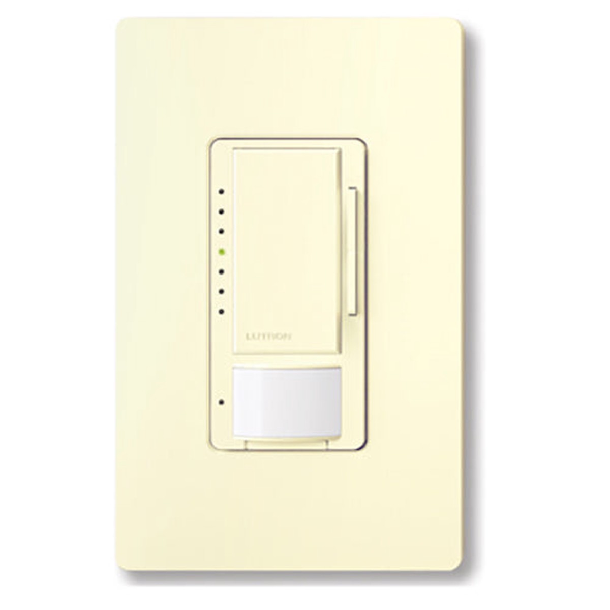 Lutron Maestro RF, 8A, 010V Occupancy Sensor Dimmer, 434MHz, Light Almond, MRF2S-8SD010-AL