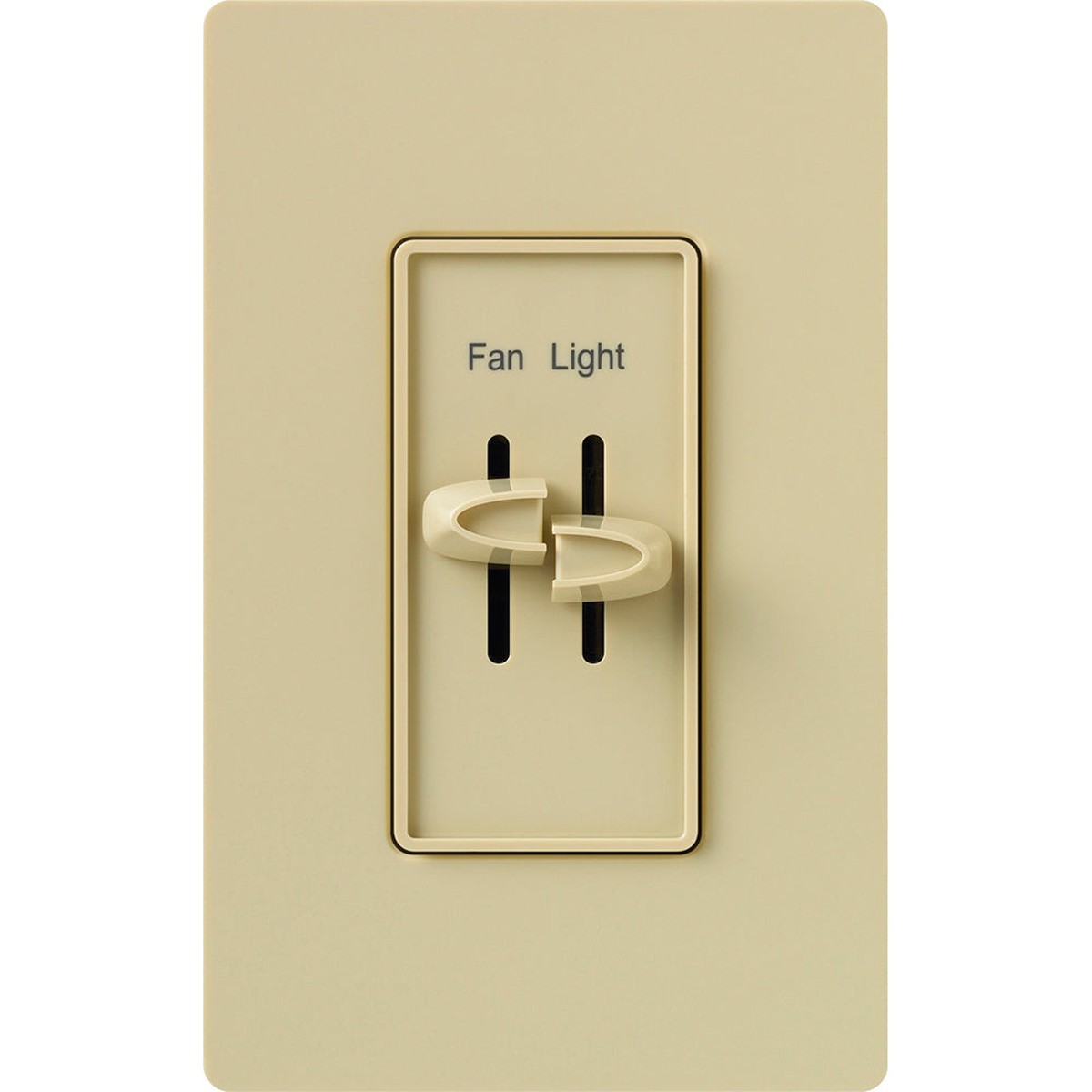 Lutron Skylark Quiet Fan/Light Control, 300W, 3-Speed, 120V, Ivory, S2-LFSQ-IV