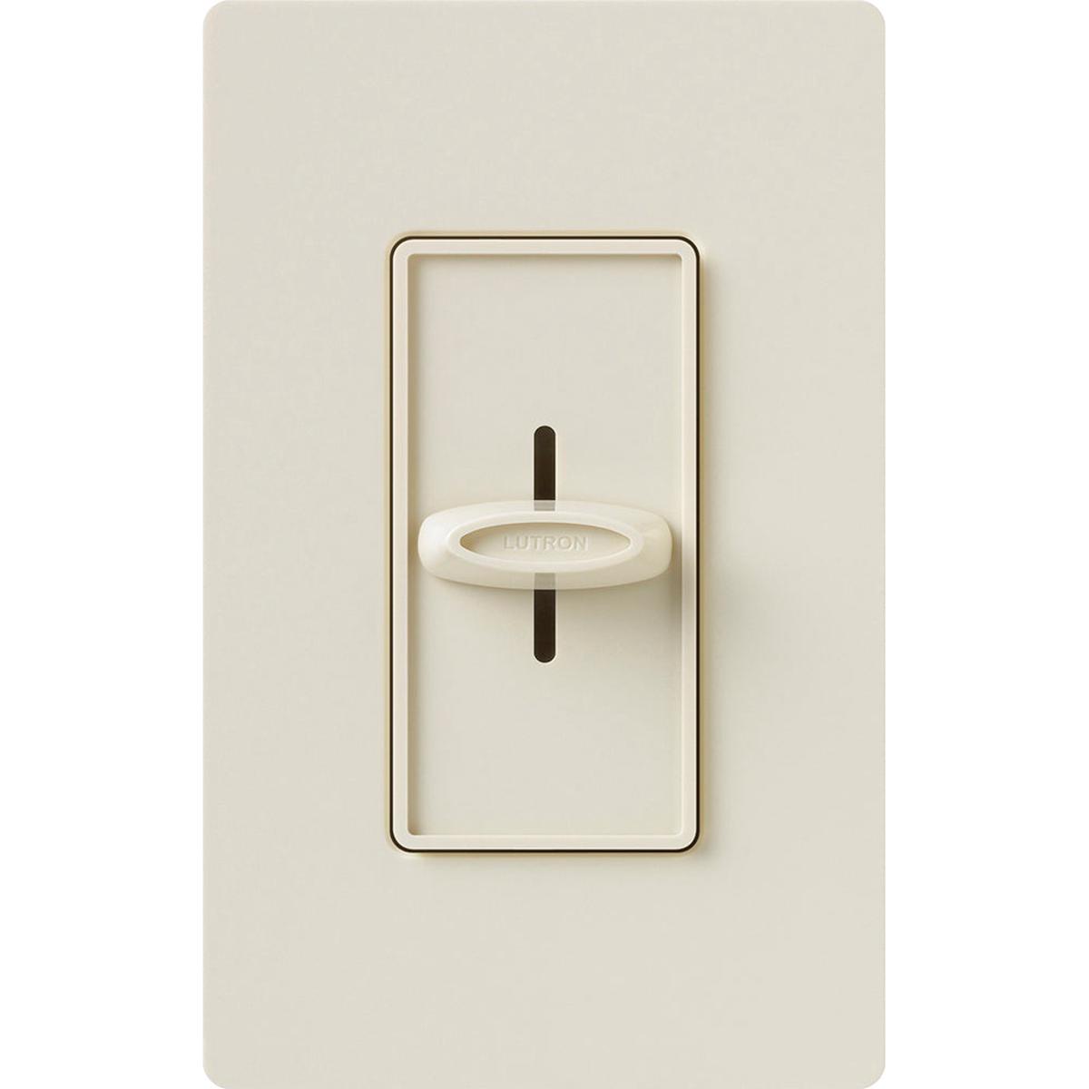 Lutron Skylark Slide-to-Off Dimmer, 1000W, Incandescent/Halogen, 120V, Light Almond, S-1000-LA