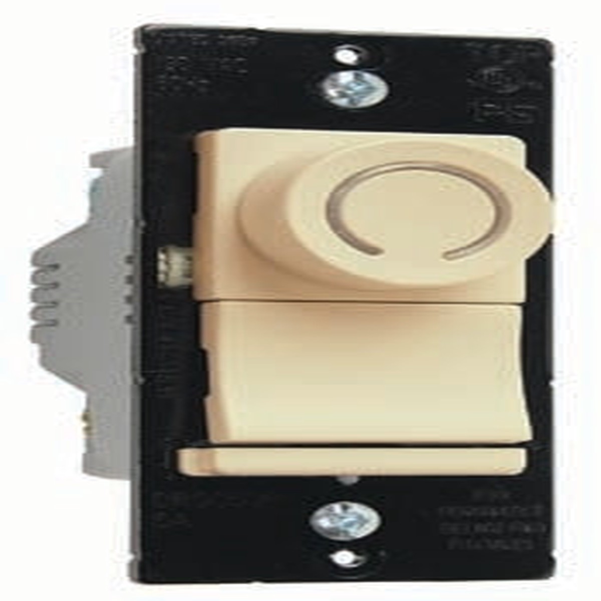 Wattstopper DR Series 450W CFL/LED, 700W Incandescent Rotary Dimmer, Single Pole/3-Way, Preset, Ivory, DRCL453PI