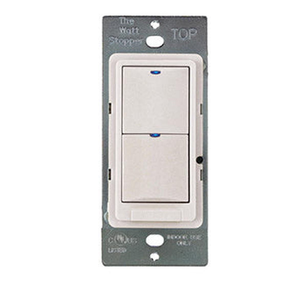 Wattstopper LVSW-100 Series Low Voltage Switch, 3-Button w/LED, White, LVSW-103-W