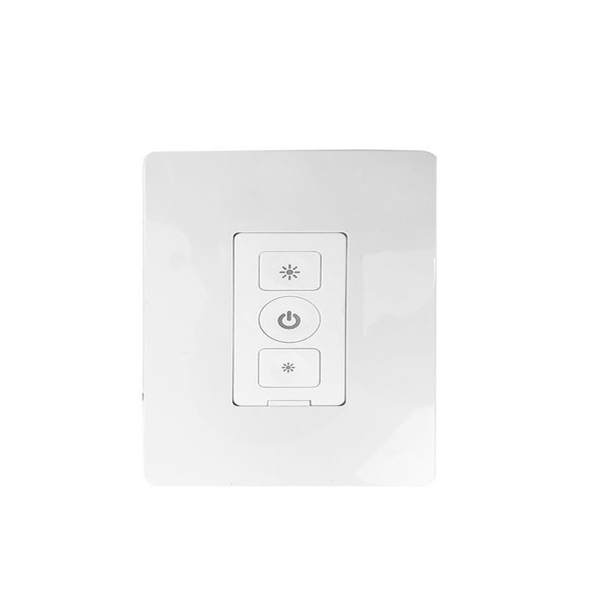Westgate Mfg Smart Push Button Wall Switch, 1000W, 0-10V, Bluetooth, White, WEC-SW-PB1-010V-BT