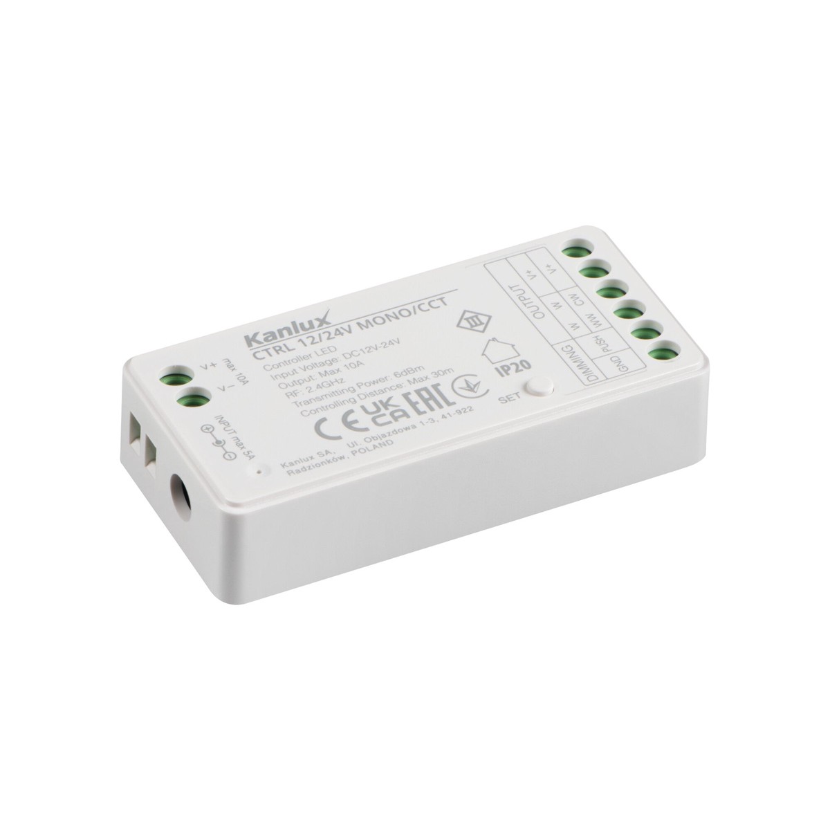 12-24V DC CCT LED Controller Receiver 75mm IP20