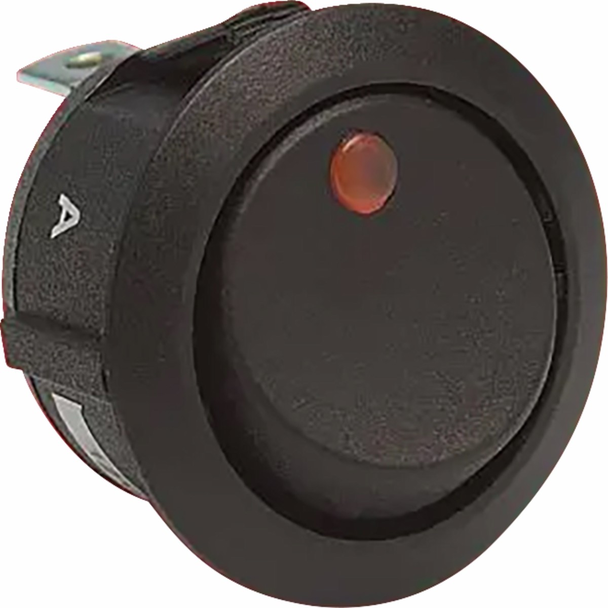 Illuminated Switch - Amber - Round